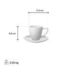 Tasses à espresso minimalistes (ensemble de deux)